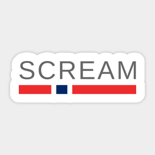 Scream by Edvard Munch Sticker